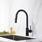 Kibi Circular Single Handle Pull Down Kitchen Faucet KKF2013MB - alternate 5